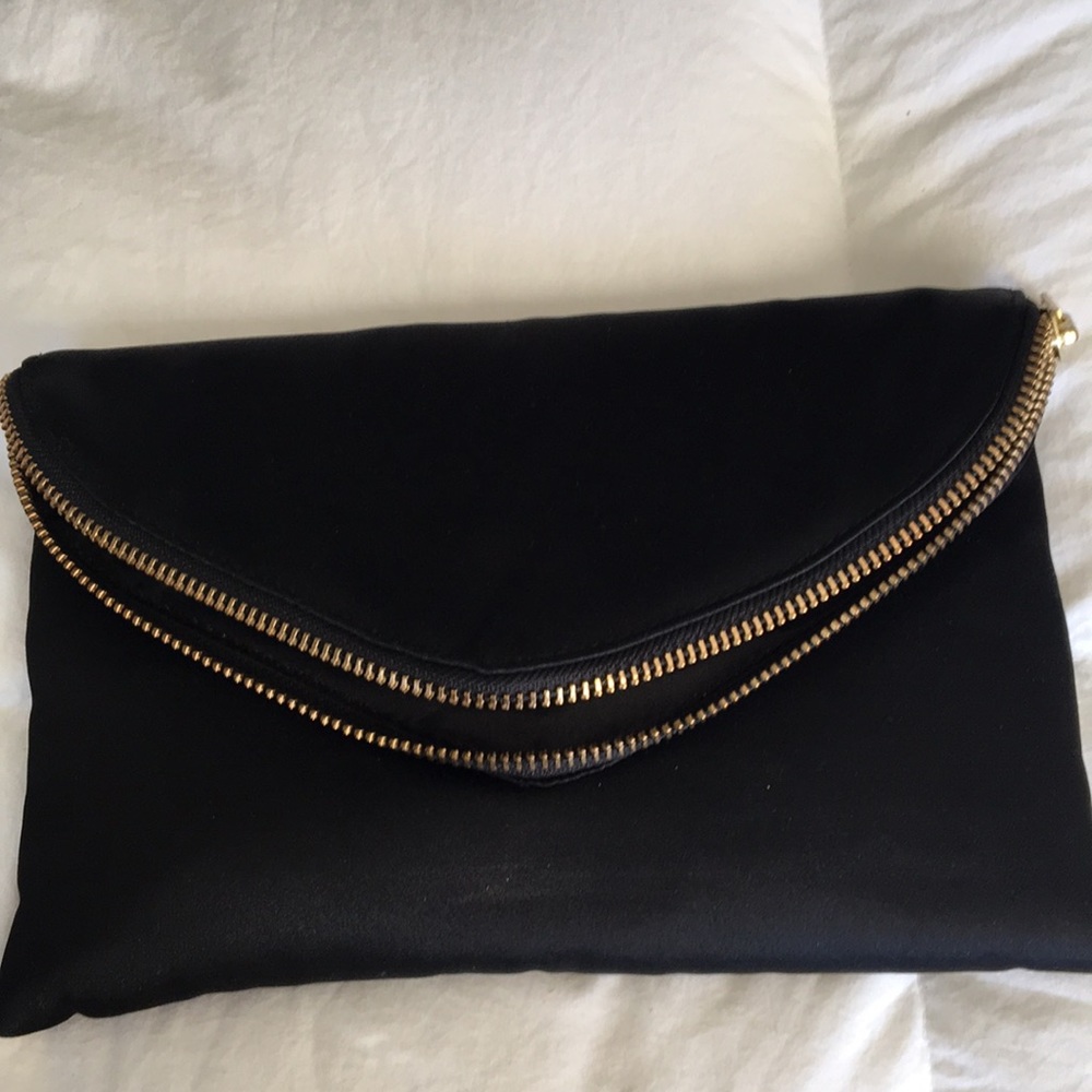 J crew satin clutch